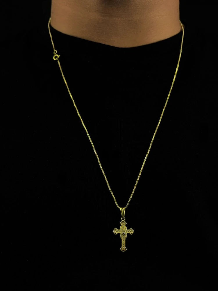 Kit Moeda Masculino Crucifixo