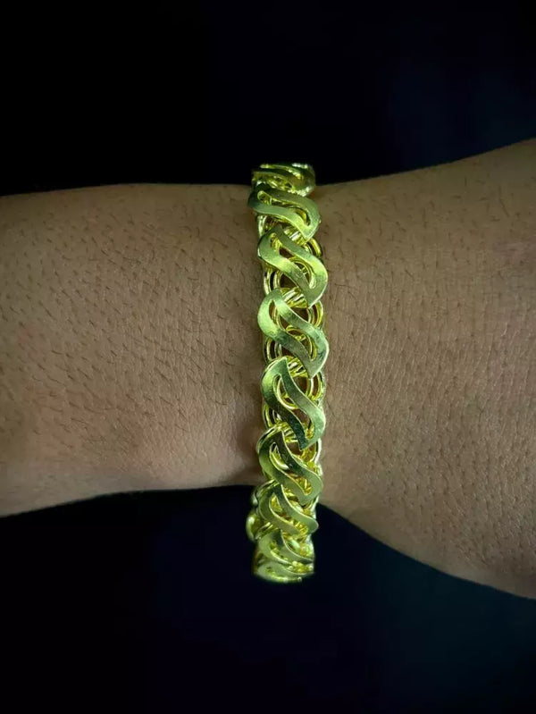 Pulseira Friso S vazada 12mm