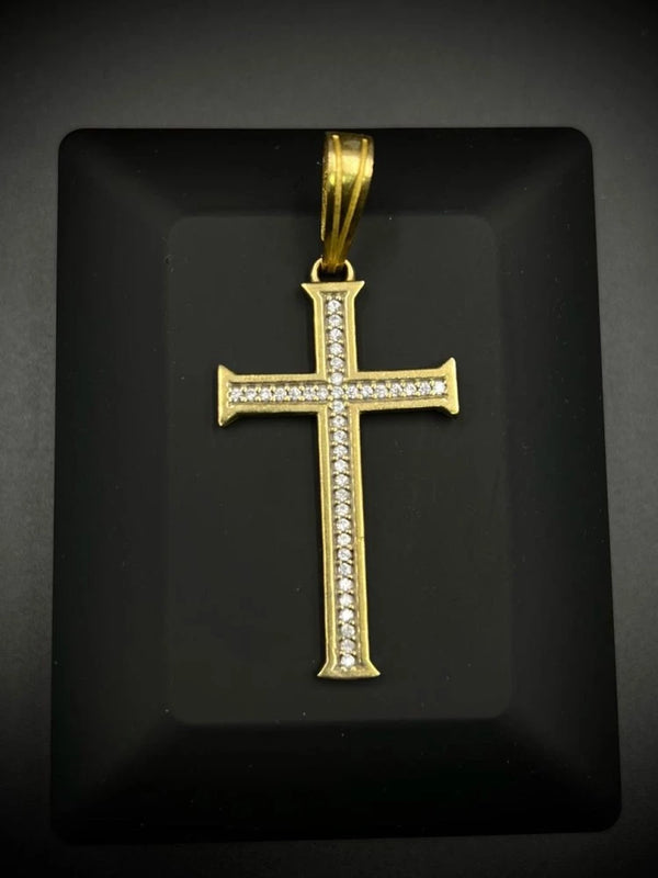 Pingente Crucifixo cravejado