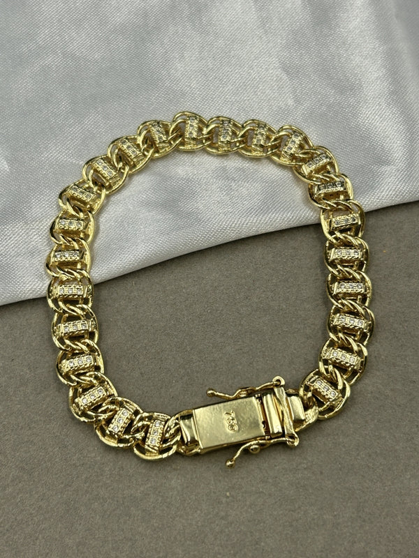 Pulseira Dubai Cravejada - 8MM