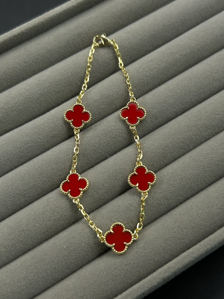 Pulseira Trevo - Vermelha