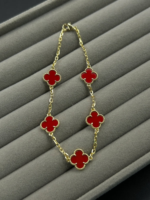 Pulseira Trevo - Vermelha