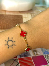 Pulseira Trevo - Vermelha