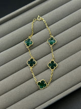 Pulseira Trevo - Verde Cristal
