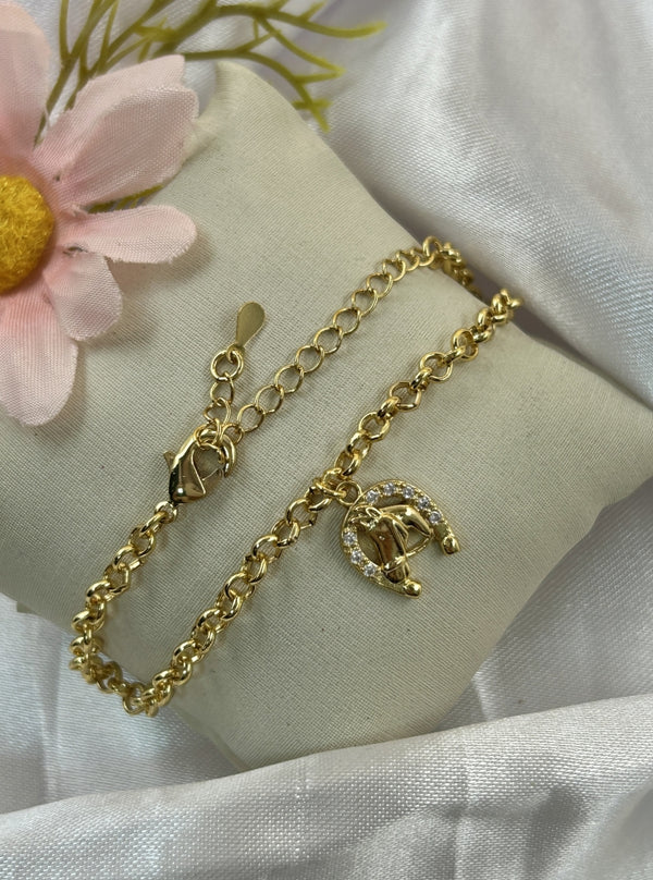 Pulseira Feminina Ferradura Cavalo