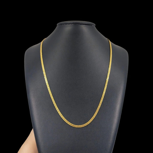 Pulseira Grumet 3mm Moeda Antiga Banhada a Ouro 18K